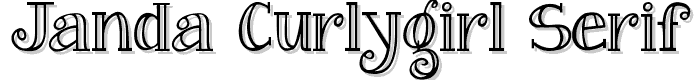 Janda Curlygirl Serif font
